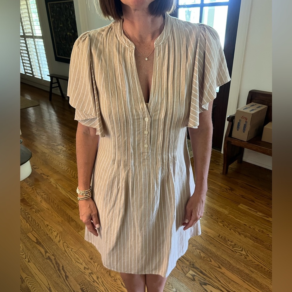LOFT linen blend dress
